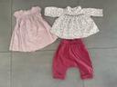 Lot robe, blouse et sarouel bébé fille