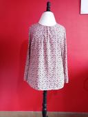 Blouse taille 42 Rose et noire Col Rond