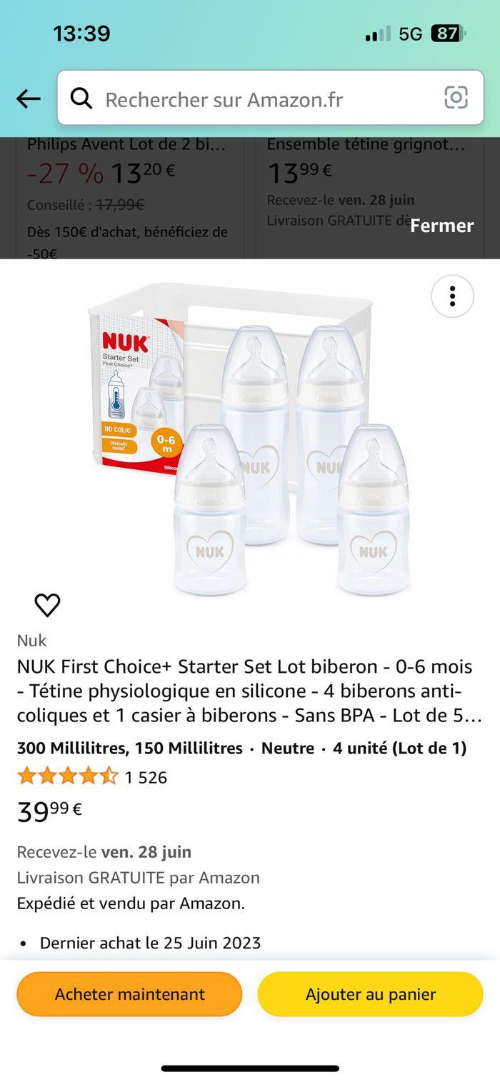 Lot de biberon NUK - photo numéro 1