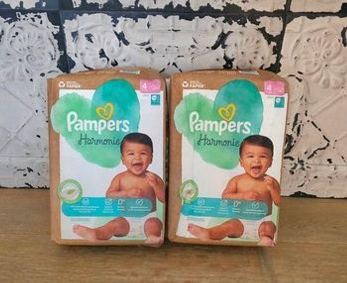 Couches Pampers Harmonie Taille 4 - de 9 à 14 kg - photo numéro 1