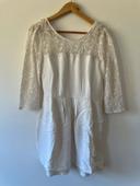 Robe blanche mademoiselle x redoute