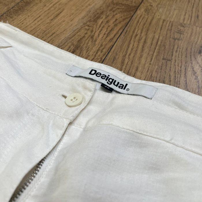 Pantalon Desigual cargo taille 40 en lin baggy - photo numéro 4