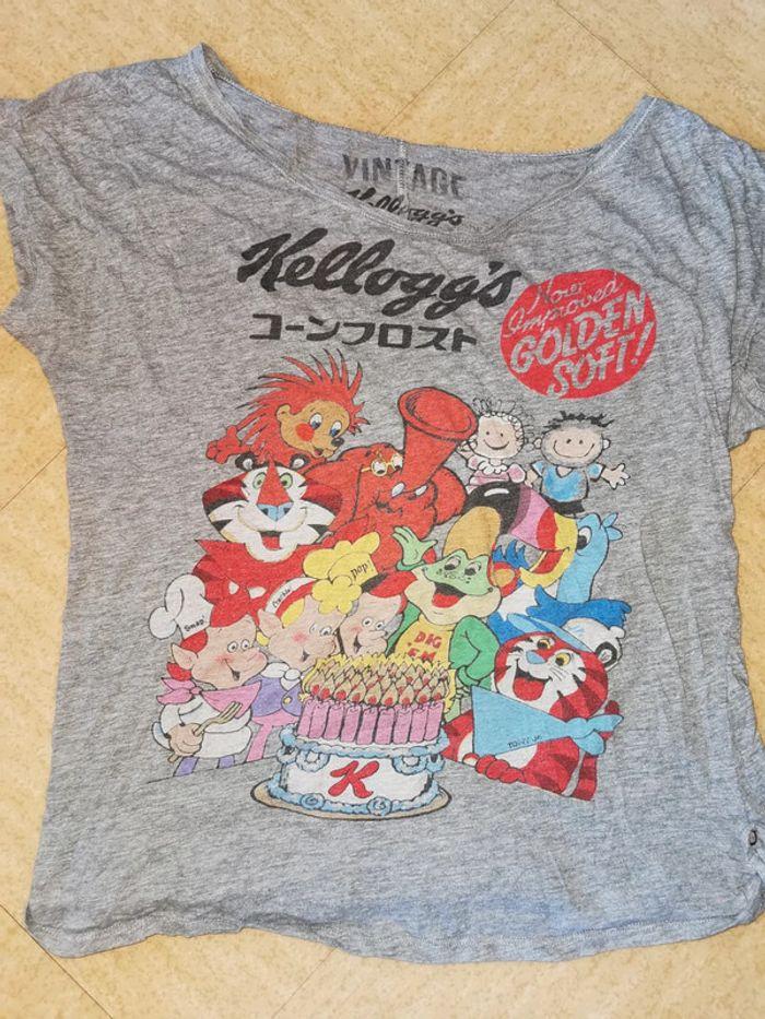 Tee-shirt Vintage Kellogg's Pull & Bear - photo numéro 1