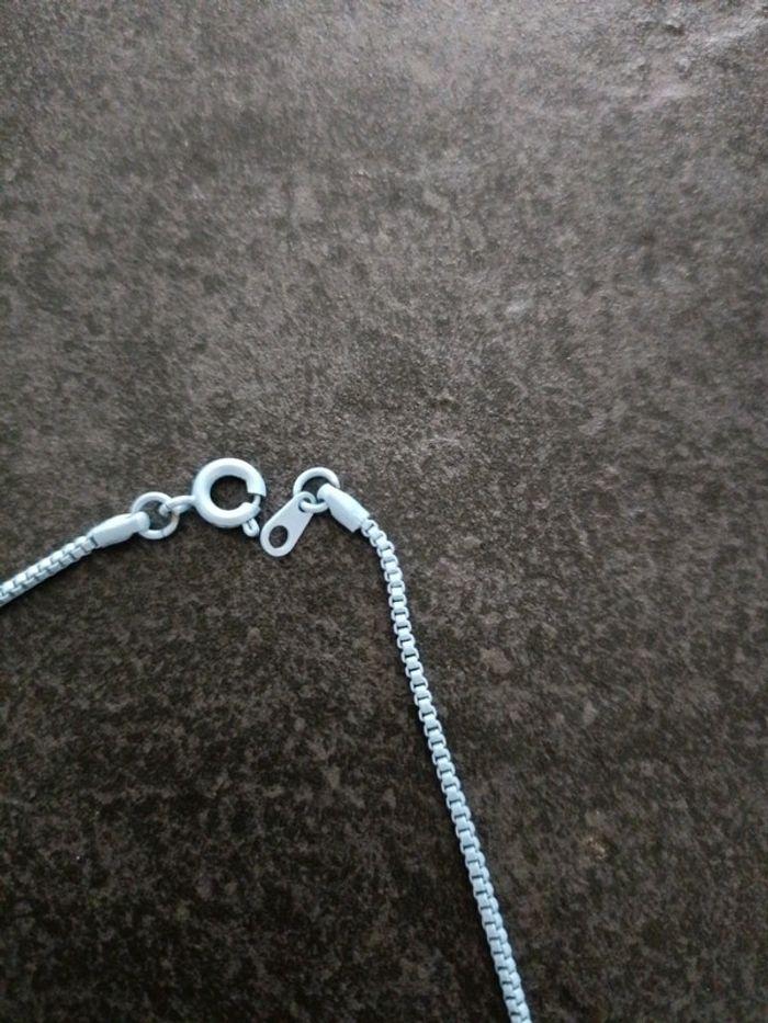 Collier acier bleu ciel - photo numéro 3