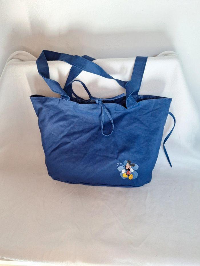 Sac disney epaule réversible bleu mickey - photo numéro 2