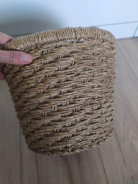 Panier en osier jute beige - photo numéro 3