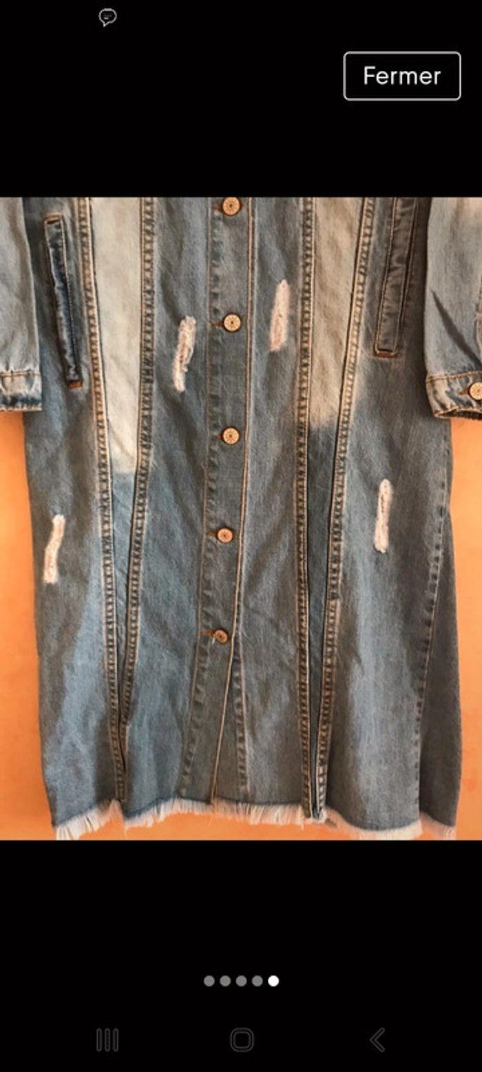 Veste en jean ou robe t 38 - photo numéro 5