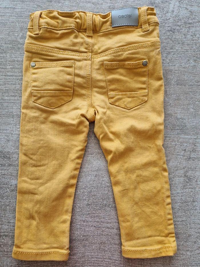 Jeans jaune moutarde 12 mois mixte - photo numéro 2