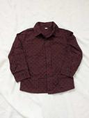 Chemise manches longues bordeaux 4 ans