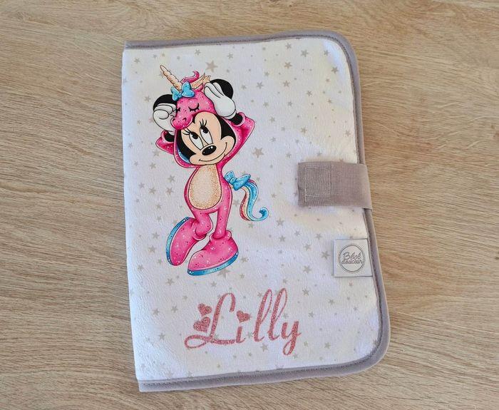 Protège carnet de santé personnalisé minnie