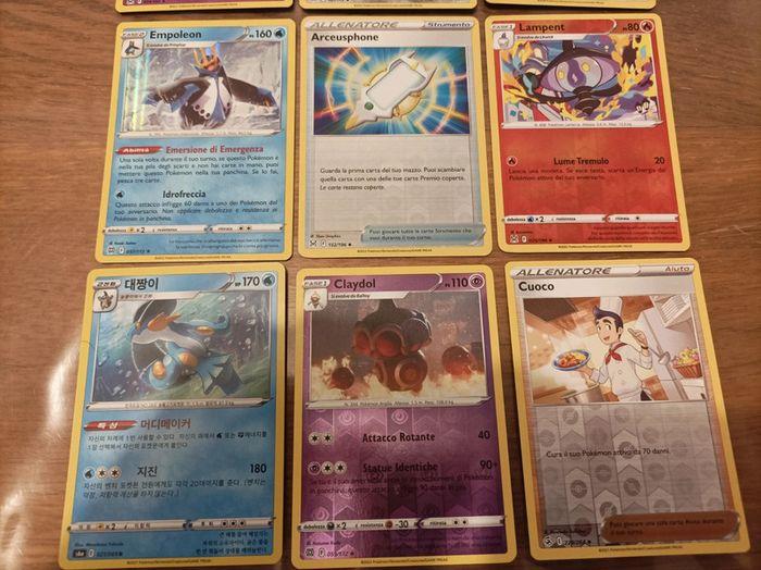 Lot de 9 cartes Pokemon Holo et Reverse Cresselia Pingoleon Laggron Corvaillus - photo numéro 3