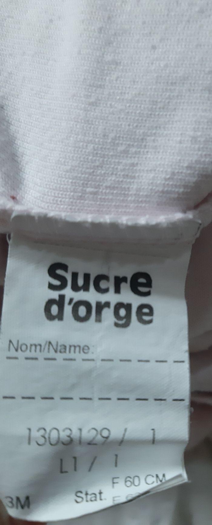 lot de 2 pyjamas velours fille - obaïbi  / Sucre d'orge - 3 mois - photo numéro 6