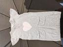 Robe pull gris clair 2 ans