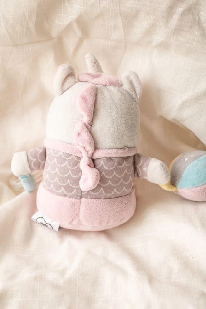 Peluche hochet licorne rose, Mots d'Enfants - photo numéro 4