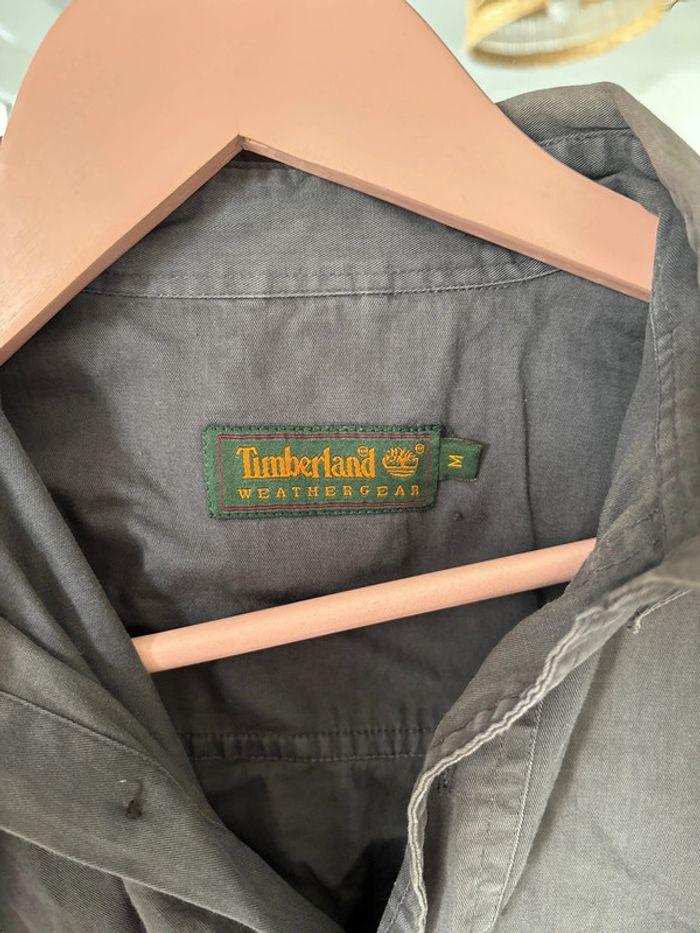 Chemise marron manches longues Timberland M - photo numéro 5