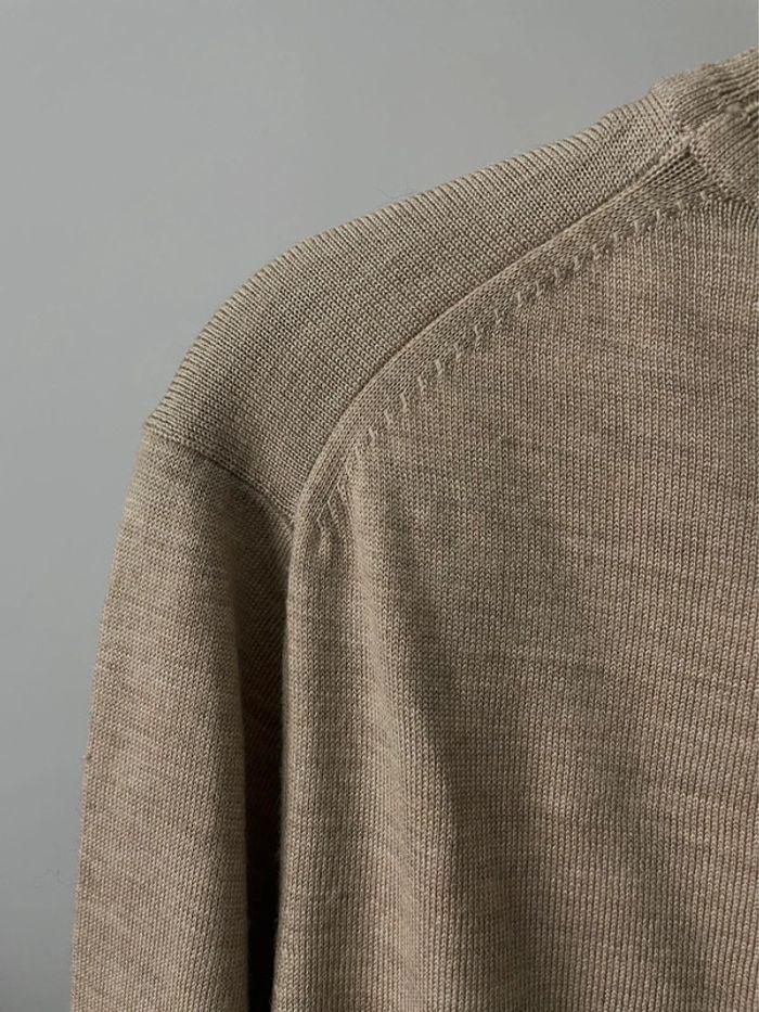 Pull col roulé ajusté beige - photo numéro 15