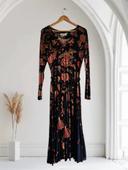 Robe longue noire à fleurs - Derhy - neuf