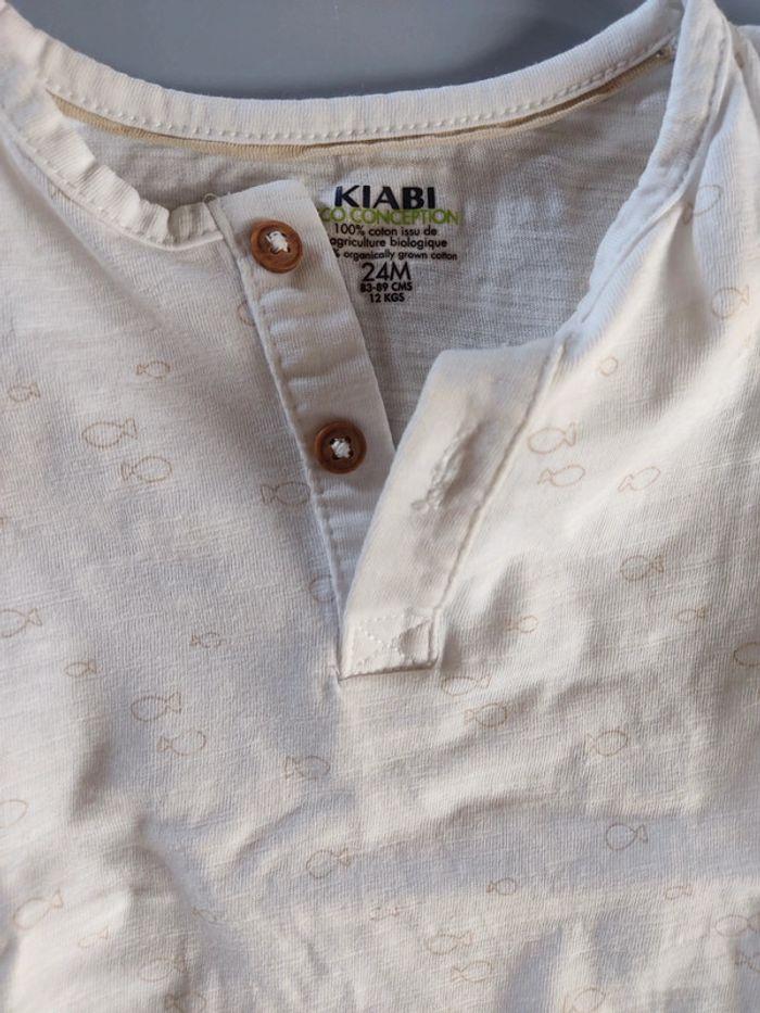 Lot 2 tee-shirt blancs 24 mois • Kiabi - photo numéro 3