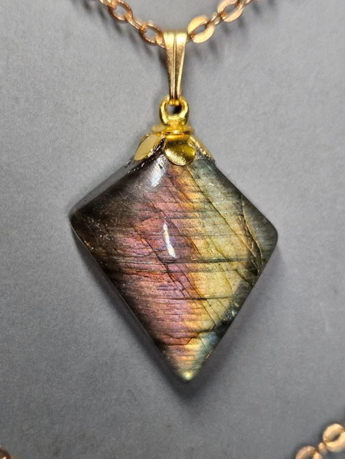 Labradorite violet et doré - photo numéro 6