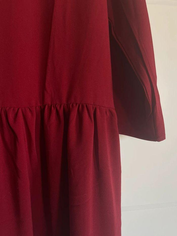 Robe rouge/bordeaux Boohoo - photo numéro 3