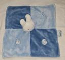 Doudou Lapin blanc carré plat bleu - Miffy