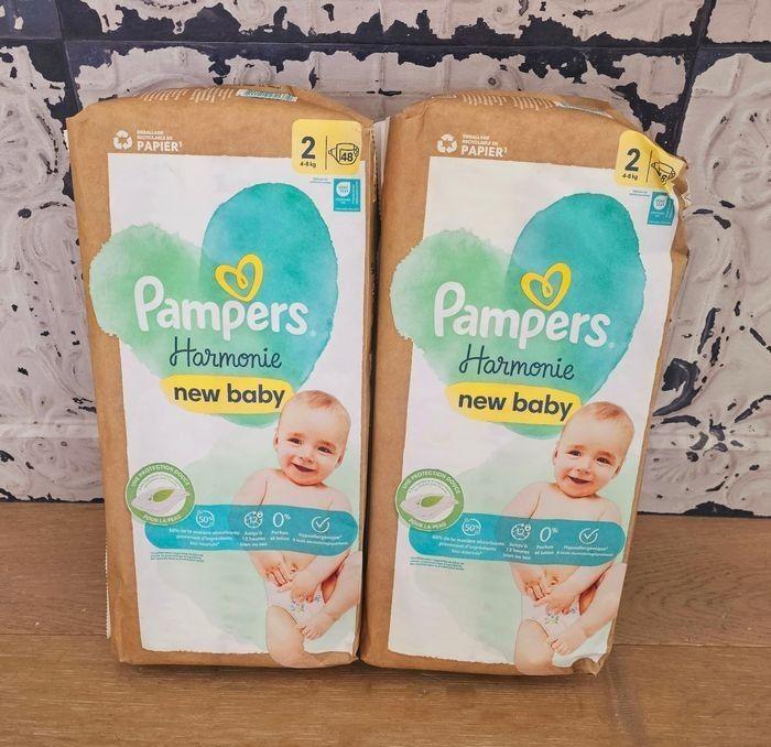 Couches Pampers Harmonie Taille 2 - de 4 à 8 kg - photo numéro 1