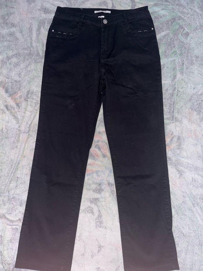 Pantalon noir tailler droit T40 I.quing - photo numéro 1