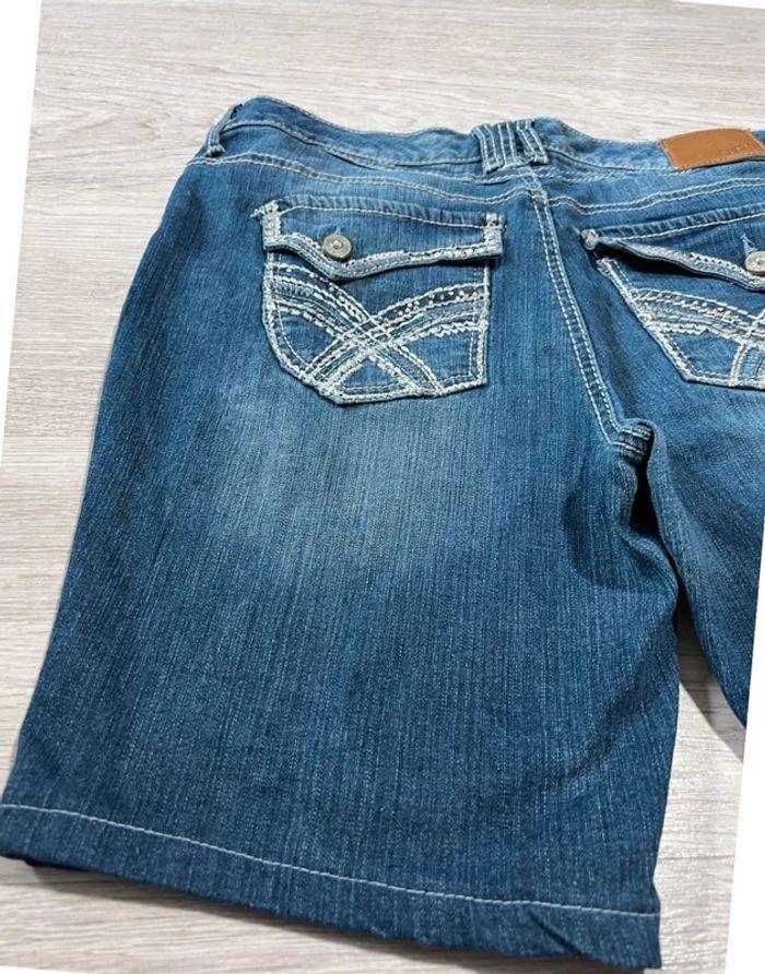 🩳 Short vintage brodé en jean  Bleu Taille S 🩳 - photo numéro 13