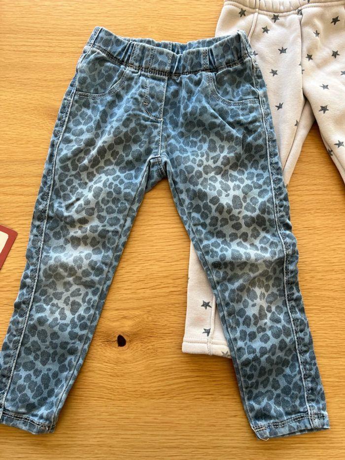 Lot deux jegging jean  legging 3 ans f1 - photo numéro 2