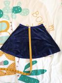 Petite jupe en velours bleue marine Kiabi 5 ans