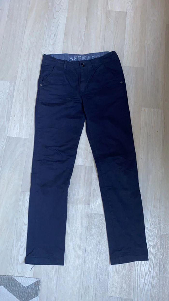 Pantalon chino bleu - photo numéro 3