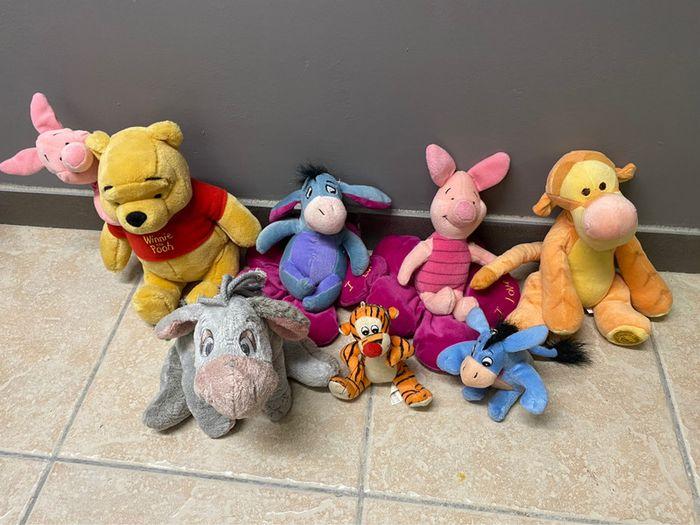 5 peluches 2 porte clés Winnie