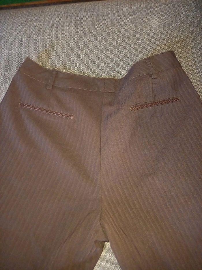 Pantalon droit marron - photo numéro 5