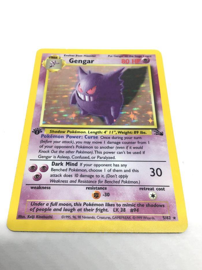 Carte Gengar Pokémon 1st Édition - photo numéro 2