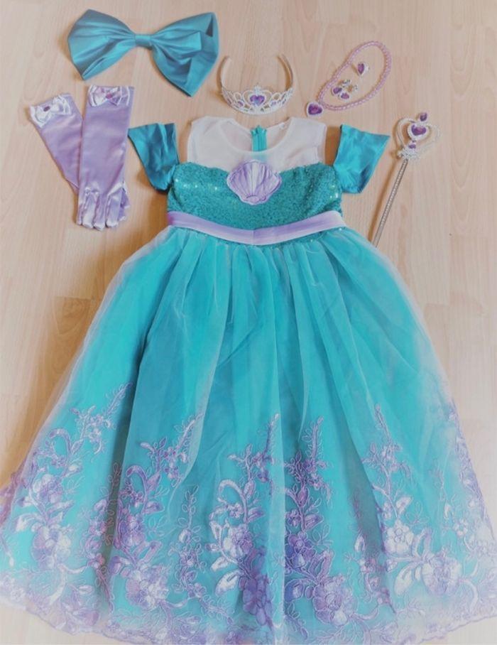 Déguisement robe sirène turquoise 6ans - photo numéro 9