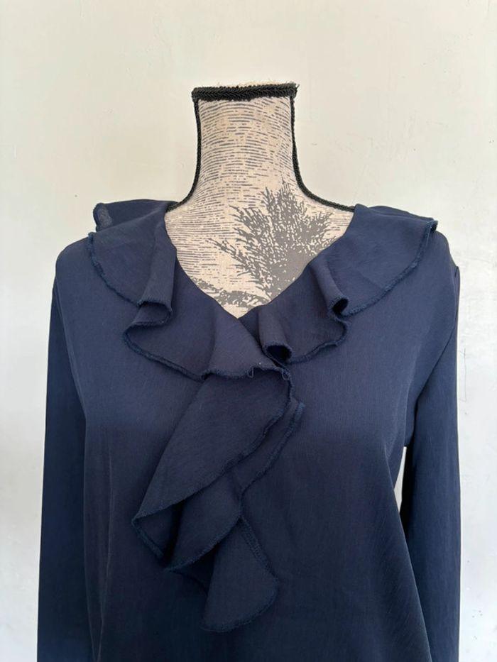 Magnifique blouse bleu marine taille XL neuve - photo numéro 2