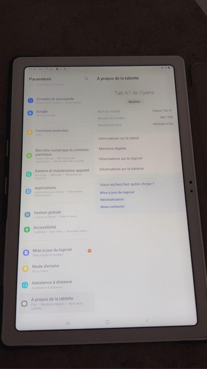 Tablette  Samsung tab a7 - photo numéro 4