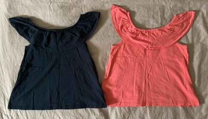 Lot de 2 thee shirt fille taille 9-10 ans ! - photo numéro 2