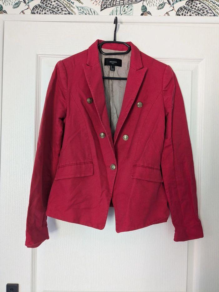 Blazer rouge Mango - photo numéro 1