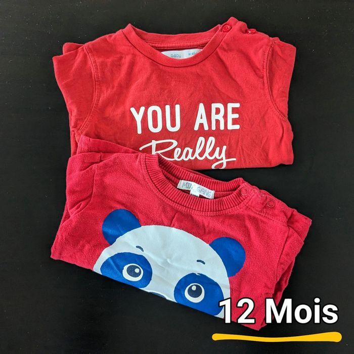 Lot 2 t-shirt manches longues - photo numéro 1