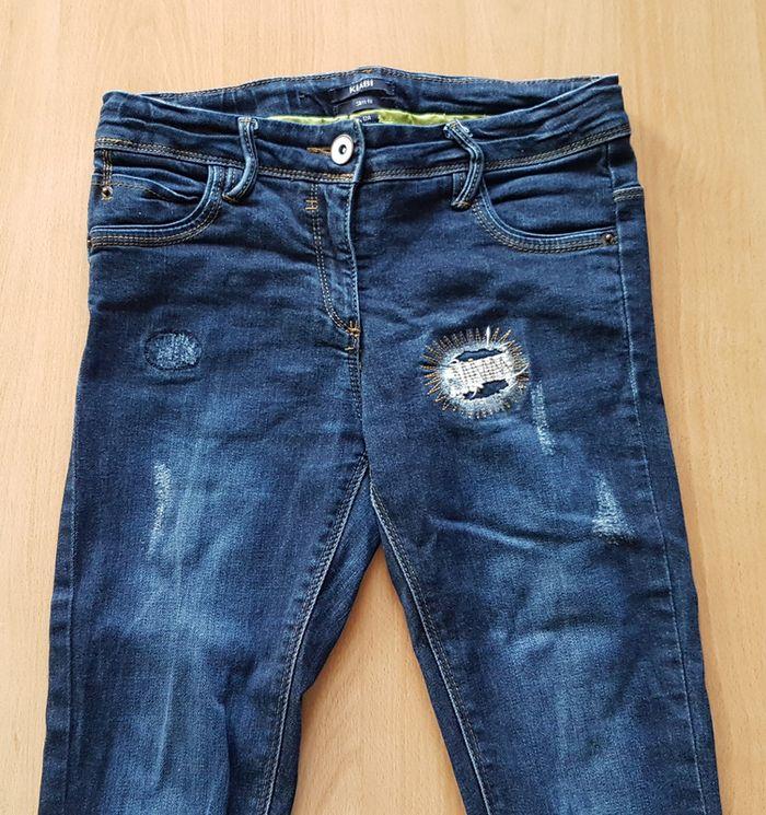 Jeans slim T. 12 ans effet usé - photo numéro 2