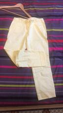 Pantalon chino jaune Camaieu taille 34