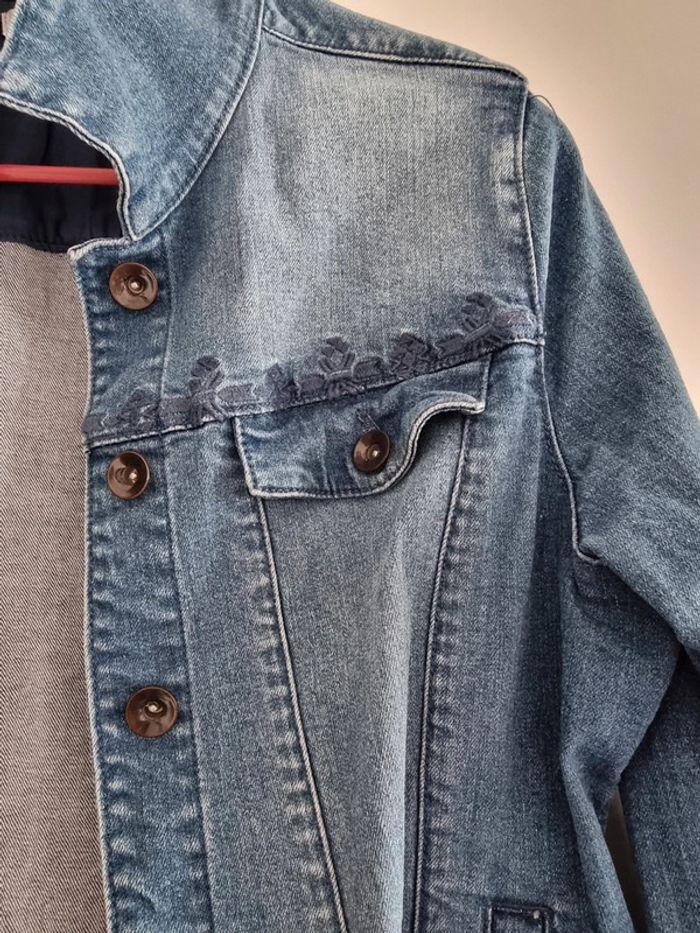 Veste en Jeans brodée Phildar - photo numéro 2