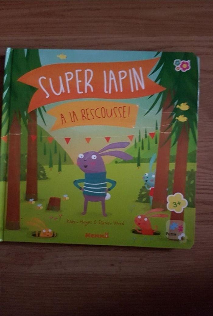 Livre puzzle "super lapin à la rescousse" - photo numéro 1