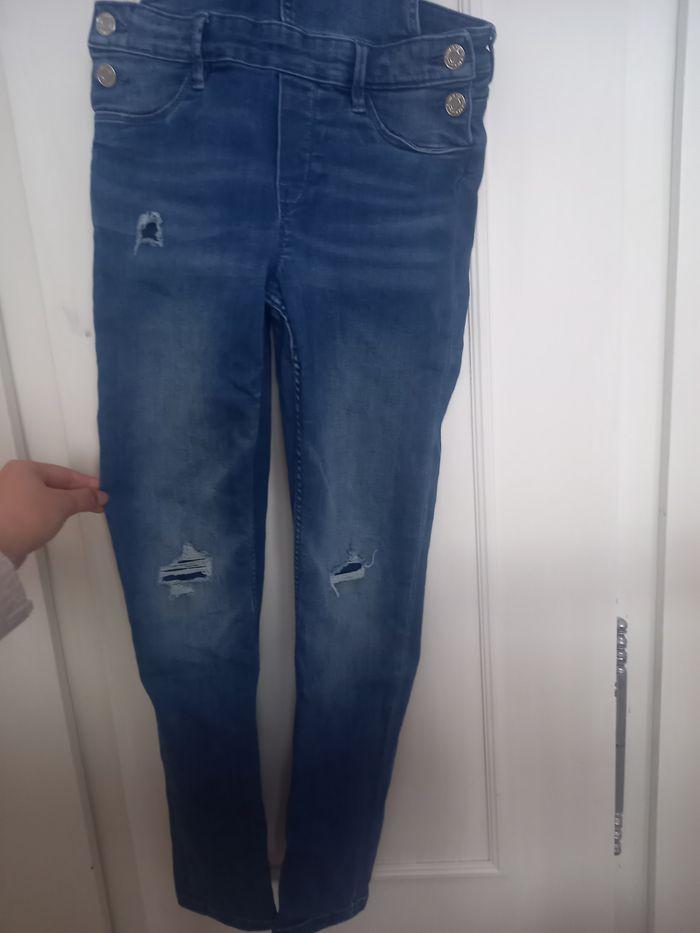 Salopette jeans taille 146 cm - photo numéro 2