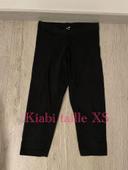 Pantacourt corsaire legging noir extensible taille haute kiabi taille XS