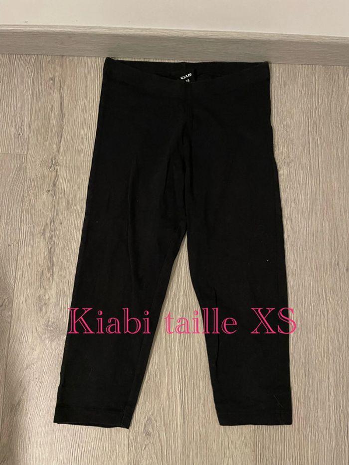 Pantacourt corsaire legging noir extensible taille haute kiabi taille XS - photo numéro 1