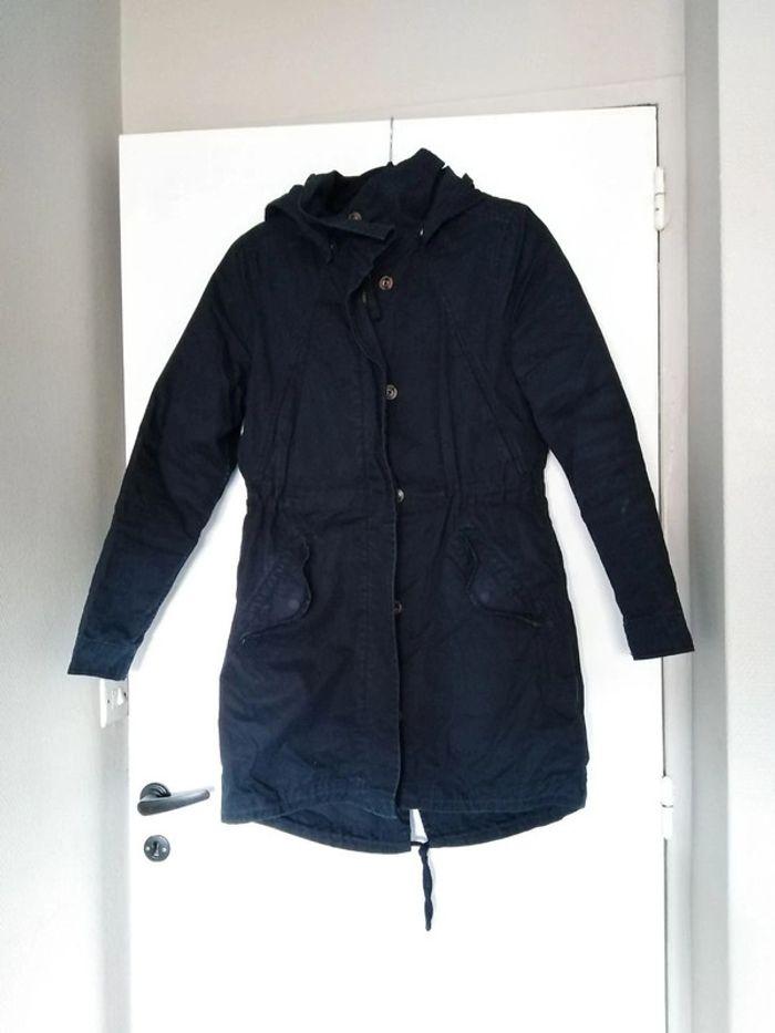 Parka bleu nuit T.36 - photo numéro 1