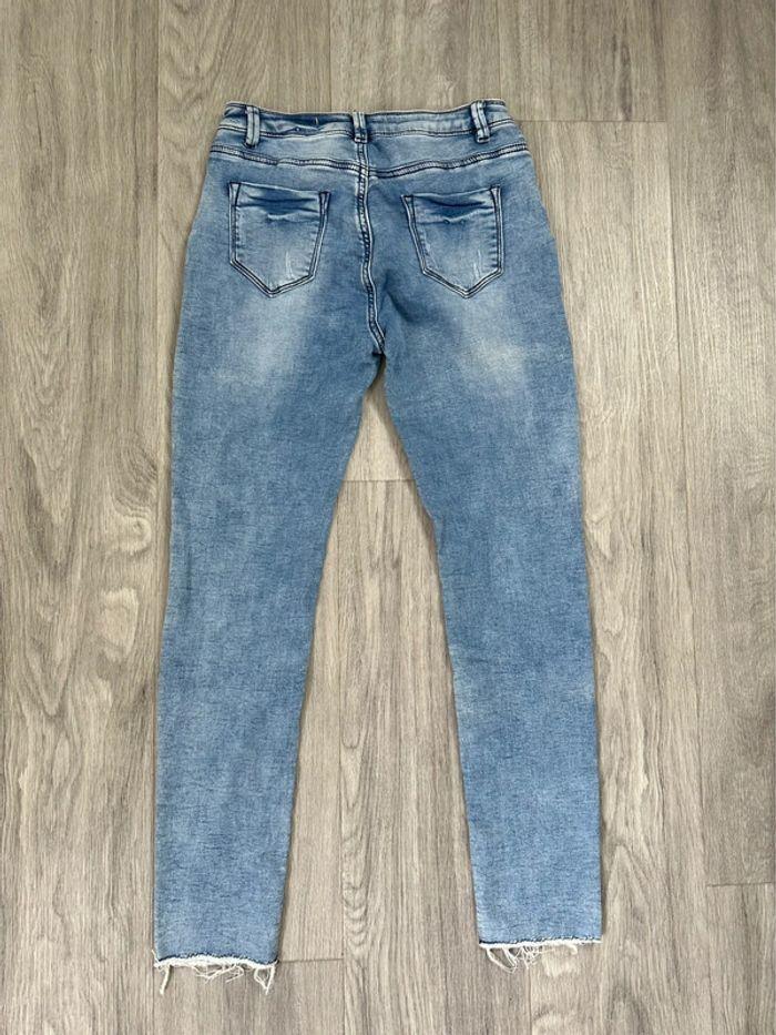 Jean denim skinny slim bleu délavé Primark T38 M - photo numéro 6