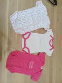 Lot de 3 bodies manches courtes